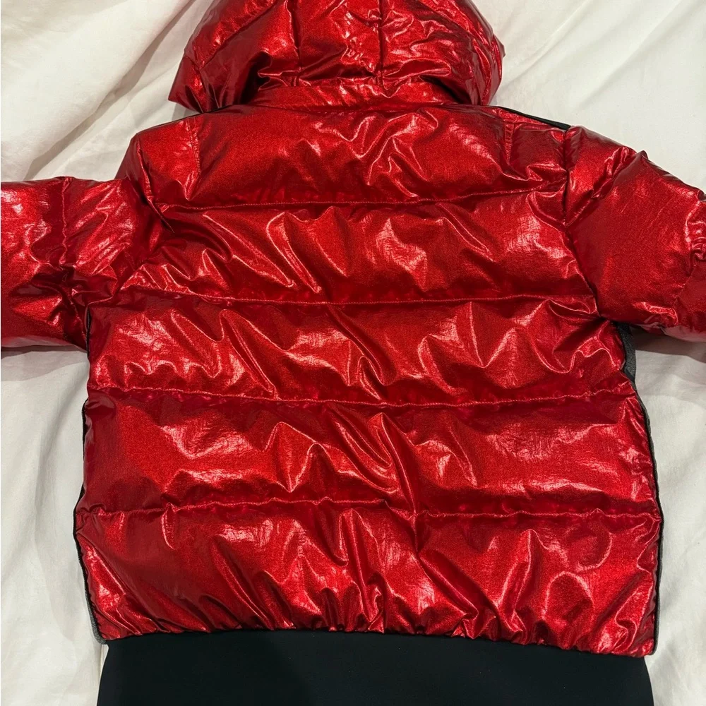Goldbergh Red Metallic Waterproof Down Winter Ski Jacket 6 - Picture 4 of 11